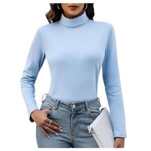 NEW- KYLELOVE Turtleneck Long Sleeve Shirt- Women's L